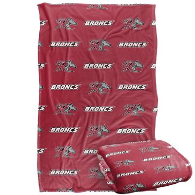 Rider University Broncs Blanket, 36"x58", Logo Pattern, Silky Touch Super Soft Throw