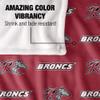 Rider University Broncs Blanket, 36"x58", Logo Pattern, Silky Touch Super Soft Throw view 4