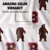 Brown University Bears Blanket, 36"x58", Logo Pattern, Silky Touch Super Soft Throw view 4