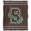 Brown University Bears Blanket, 50"x60", Primary Logo Stripes, Silky Touch Super Soft Throw view 2