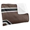 Brown University Bears Blanket, 50"x60", Primary Logo Stripes, Silky Touch Super Soft Throw view 3