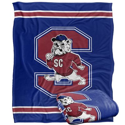 South Carolina State University Bulldogs Blanket, 50"x60", Primary Logo Stripes, Silky Touch Super Soft Throw