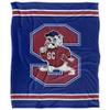 South Carolina State University Bulldogs Blanket, 50"x60", Primary Logo Stripes, Silky Touch Super Soft Throw view 2