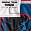 DePaul University Blue Demons Blanket, 36"x58", Primary Logo Stripes, Silky Touch Super Soft Throw view 4