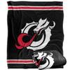 Minnesota State University - Moorhead Dragons Blanket, 50"x60", Primary Logo Stripes, Silky Touch Super Soft Throw view 1