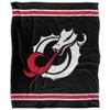 Minnesota State University - Moorhead Dragons Blanket, 50"x60", Primary Logo Stripes, Silky Touch Super Soft Throw view 2