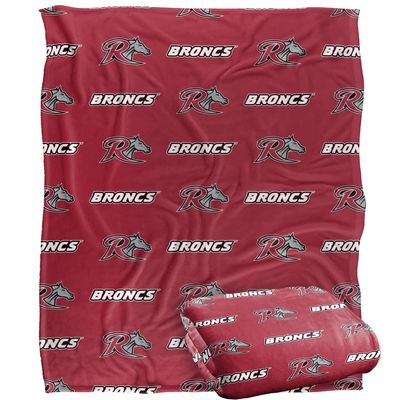 Rider University Broncs Blanket, 50"x60", Logo Pattern, Silky Touch Super Soft Throw