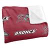 Rider University Broncs Blanket, 50"x60", Logo Pattern, Silky Touch Super Soft Throw view 3