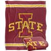 Iowa State University Cyclones Blanket, 50"x60", Primary Logo Stripes, Silky Touch Super Soft Throw view 1