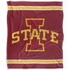 Iowa State University Cyclones Blanket, 50"x60", Primary Logo Stripes, Silky Touch Super Soft Throw view 2