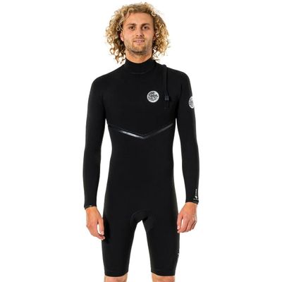 Rip Curl E-Bomb 2mm LS Zip Free Springsuit 0090-Black S
