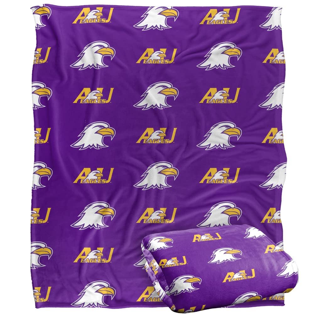Ashland University Eagles Blanket, 50"x60", Logo Pattern, Silky Touch Super Soft Throw