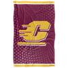 Central Michigan University Chippewas Blanket, 36"x58", Logo Dots, Silky Touch Super Soft Throw view 2