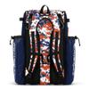 Boombah Catchers Superpack Bat Bag Digital Camo Royal/Orange - 23-1/2" x 13-1/2" x 9-1/2" - Multiple Colors - Holds 4 Bats - Backpack Version (no Wheels) view 2