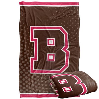Brown University Bears Blanket, 36"x58", Logo Dots, Silky Touch Super Soft Throw