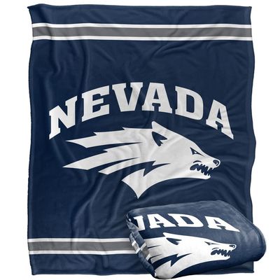 University of Nevada Wolf Pack Blanket, 50"x60", Primary Logo Stripes, Silky Touch Super Soft Throw