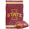 Iowa State University Cyclones Blanket, 36"x58", Primary Logo Stripes, Silky Touch Super Soft Throw view 1