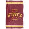 Iowa State University Cyclones Blanket, 36"x58", Primary Logo Stripes, Silky Touch Super Soft Throw view 2