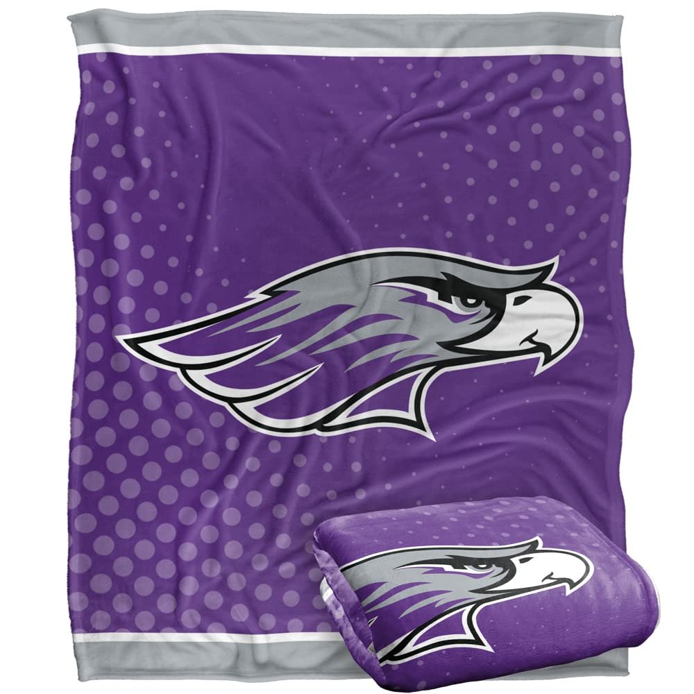 University of Wisconsin Whitewater Warhawks Blanket, 50"x60", Logo Dots, Silky Touch Super Soft Throw