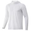HUK Men's Standard A1A Hoodie | Quick-Dry Performance Sweatshirt +30 UPF, White, XX-Large view 1