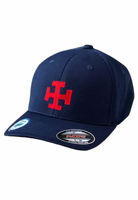 32nd Degree Cross Embroidered Masonic Adult Cool & Dry Sport Hat - [Navy][S/M]