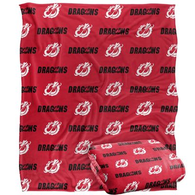 Minnesota State University - Moorhead Dragons Blanket, 50"x60", Logo Pattern, Silky Touch Super Soft Throw
