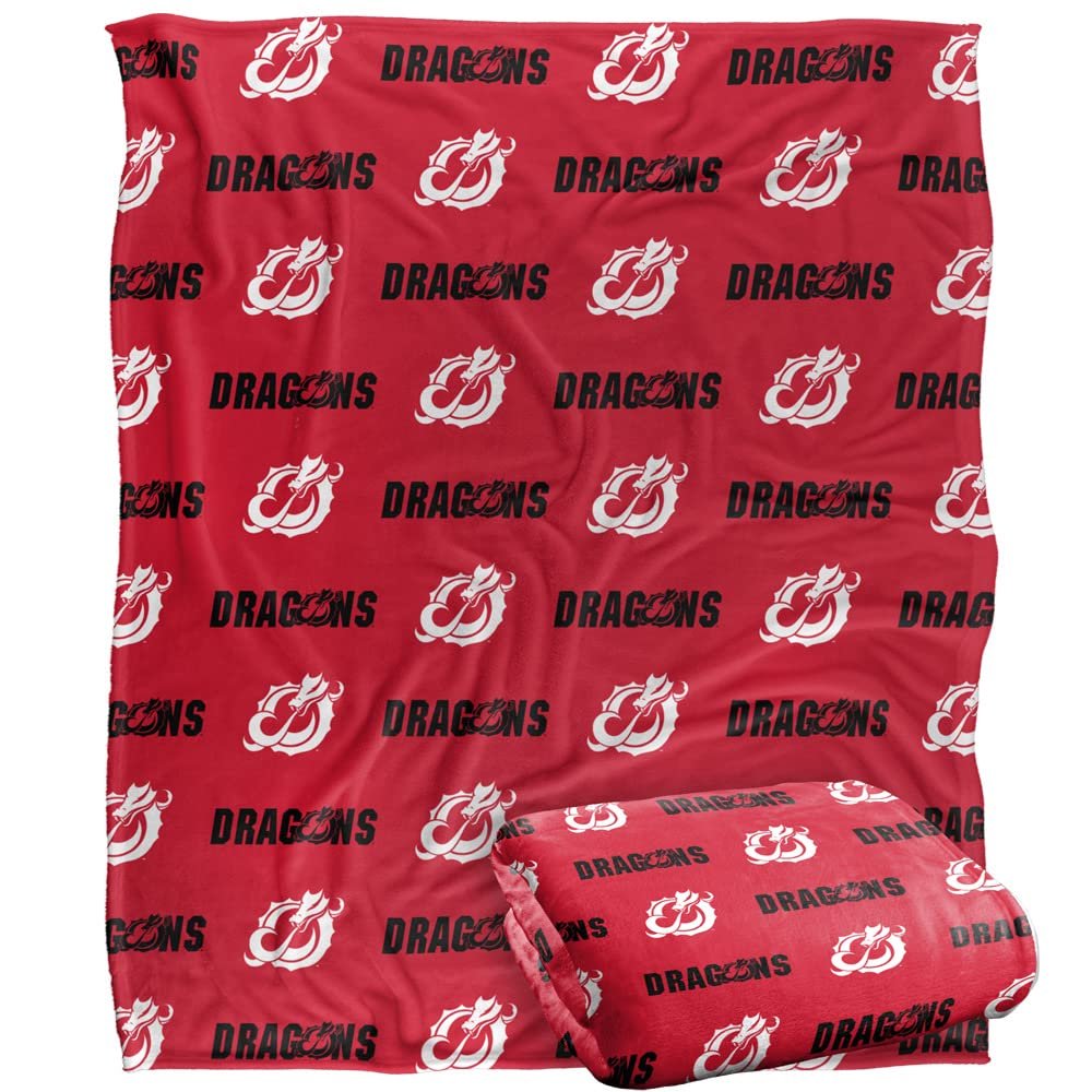 Minnesota State University - Moorhead Dragons Blanket, 50"x60", Logo Pattern, Silky Touch Super Soft Throw