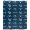 Cal State Monterey Bay Otters Blanket, 50"x60", Logo Pattern, Silky Touch Super Soft Throw view 2