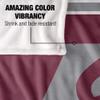University of Wisconsin-La Crosse Eagles Blanket, 50"x60", Primary Logo Stripes, Silky Touch Super Soft Throw view 4