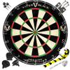 Viper Obsidian Black Official Competition Steel Tip Dartboard, WDF Accredited with Staple-Free Razor-Thin Spider Wire, Self-Healing Professional-Grade Kenyan Sisal view 1