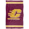 Central Michigan University Chippewas Blanket, 36"x58", Primary Logo Stripes, Silky Touch Super Soft Throw view 2