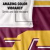 Central Michigan University Chippewas Blanket, 36"x58", Primary Logo Stripes, Silky Touch Super Soft Throw view 4