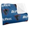 DePaul University Blue Demons Blanket, 36"x58", Logo Pattern, Silky Touch Super Soft Throw view 3