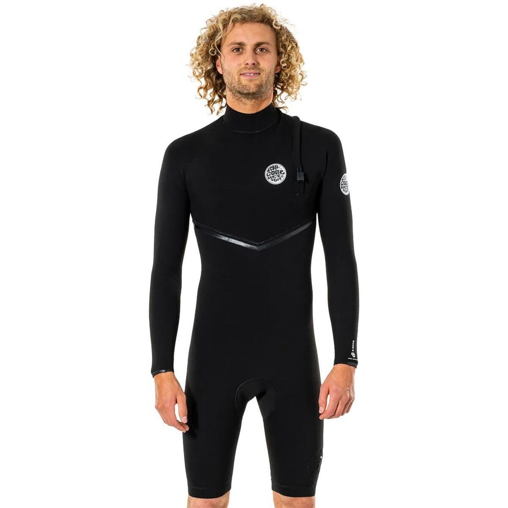 Rip Curl E-Bomb 2mm LS Zip Free Springsuit 0090-Black L