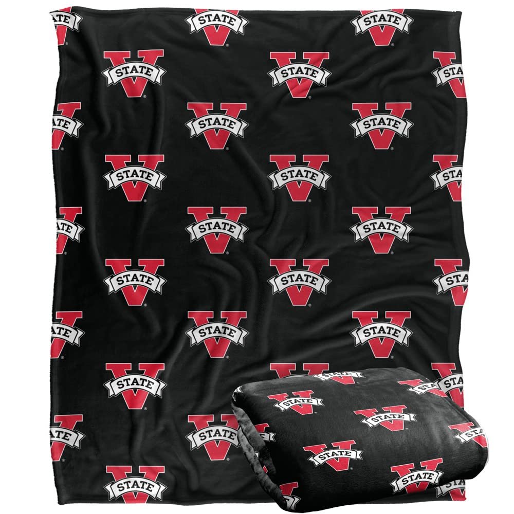 Valdosta State University Blazers Blanket, 50"x60", Logo Pattern, Silky Touch Super Soft Throw