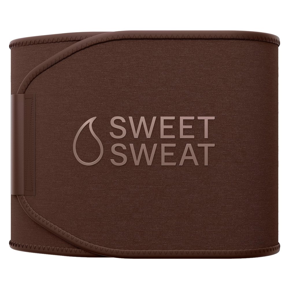 Sports Research Sweet Sweat Toned Waist Trimmer for Women and Men | Premium Waist Trainer Belt to 'Tone' your Stomach Area (Terra, Small)