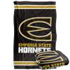 Emporia State University Hornets Blanket, 36"x58", Primary Logo Stripes, Silky Touch Super Soft Throw view 1