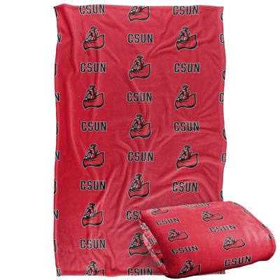 California State Univeristy - Northridge Matadors Blanket, 36"x58", Logo Pattern, Silky Touch Super Soft Throw