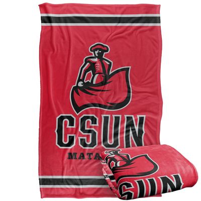 California State Univeristy - Northridge Matadors Blanket, 36"x58", Primary Logo Stripes, Silky Touch Super Soft Throw