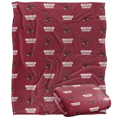 North Carolina Central University Eagles Blanket, 50"x60", Logo Pattern, Silky Touch Super Soft Throw