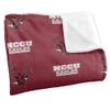 North Carolina Central University Eagles Blanket, 50"x60", Logo Pattern, Silky Touch Super Soft Throw view 3