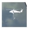 UH-60 Black Hawk Pilot with Hoist Vinyl Sticker Decal Army Veteran Afghanistan Iraq War view 1