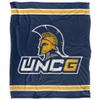 University of North Carolina Greensboro Spartans Blanket, 50'x60', Primary Logo Stripes, Silky Touch Super Soft Throw view 2