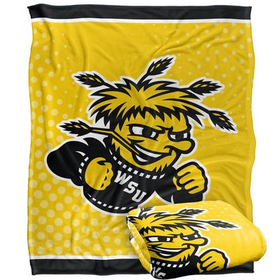 Wichita State Shockers Blanket, 50"x60", Logo Dots, Silky Touch Super Soft Throw