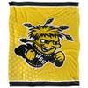 Wichita State Shockers Blanket, 50"x60", Logo Dots, Silky Touch Super Soft Throw view 2