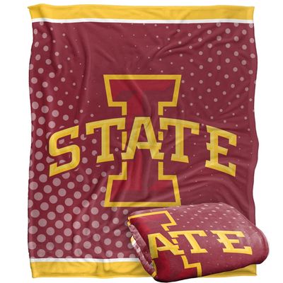 Iowa State University Cyclones Blanket, 50"x60", Logo Dots, Silky Touch Super Soft Throw