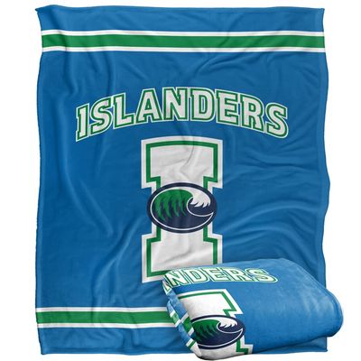 Texas A&M Corpus Christi Islanders Blanket, 50"x60", Primary Logo Stripes, Silky Touch Super Soft Throw