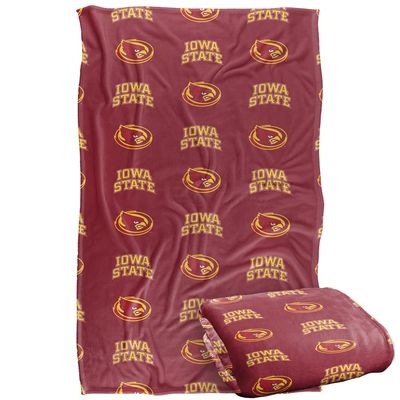 Iowa State University Cyclones Blanket, 36"x58", Logo Pattern, Silky Touch Super Soft Throw