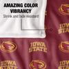Iowa State University Cyclones Blanket, 36"x58", Logo Pattern, Silky Touch Super Soft Throw view 4