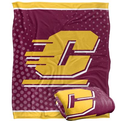 Central Michigan University Chippewas Blanket, 50"x60", Logo Dots, Silky Touch Super Soft Throw